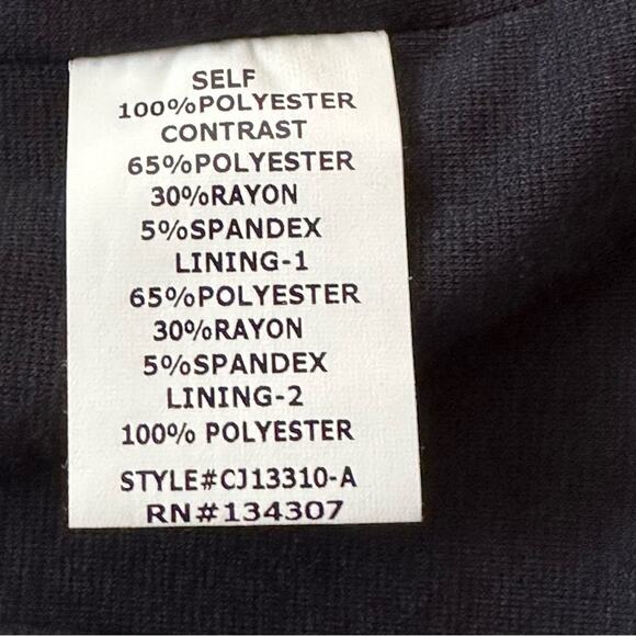 Lumiere Jacket Blazer Coat Black Blue Sequins Zip Cropped Party Small NEW - Picture 11 of 16